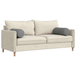 Bolsterkuddar 2 pcs Mörkgrå Ø 25 x 70 cm Mikrofiber Tyg