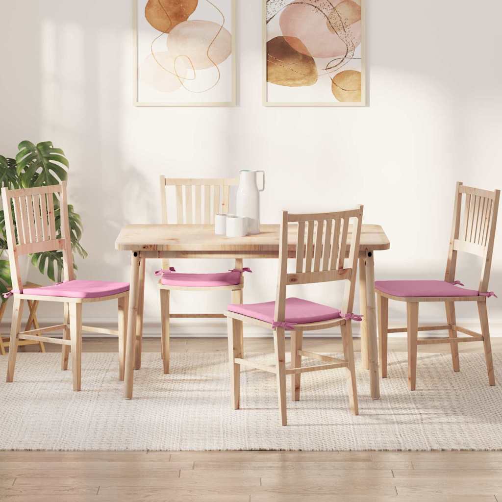 Sittkuddar 4 st tyg Rosa 40 x 40 x 3 cm