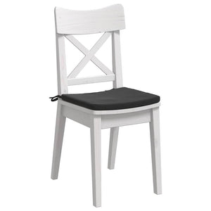 Sittkuddar 4 pcs Svart 40 x 40 x 3 cm Sammet