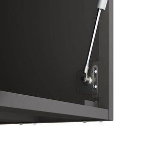 Vägghylla för garage Svart 80 x 33 x 35 cm Pulverlackerad stål