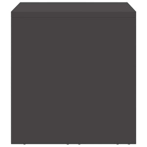 Vägghylla för garage Svart 60 x 33 x 35 cm Pulverlackerad stål