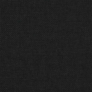 Sängram med Klädd Huvudgavel Svart 180 x 200 cm Massiv furu