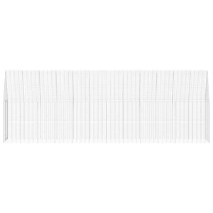 Hönshus 2 pcs Silver 600 x 100 x 210 cm Galvaniserat Stål