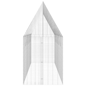 Hönshus 2 pcs Silver 600 x 100 x 210 cm Galvaniserat Stål