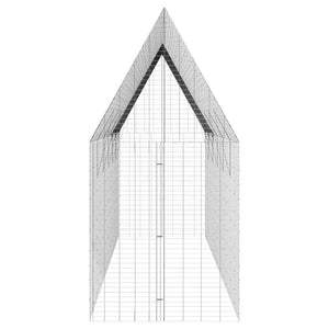 Hönshus 2 pcs Silver 600 x 100 x 210 cm Galvaniserat Stål