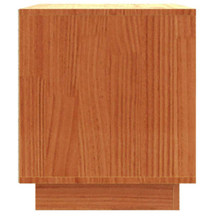 TV-skåp Vaxbrun 80 x 35 x 40,5 cm Massiv furu