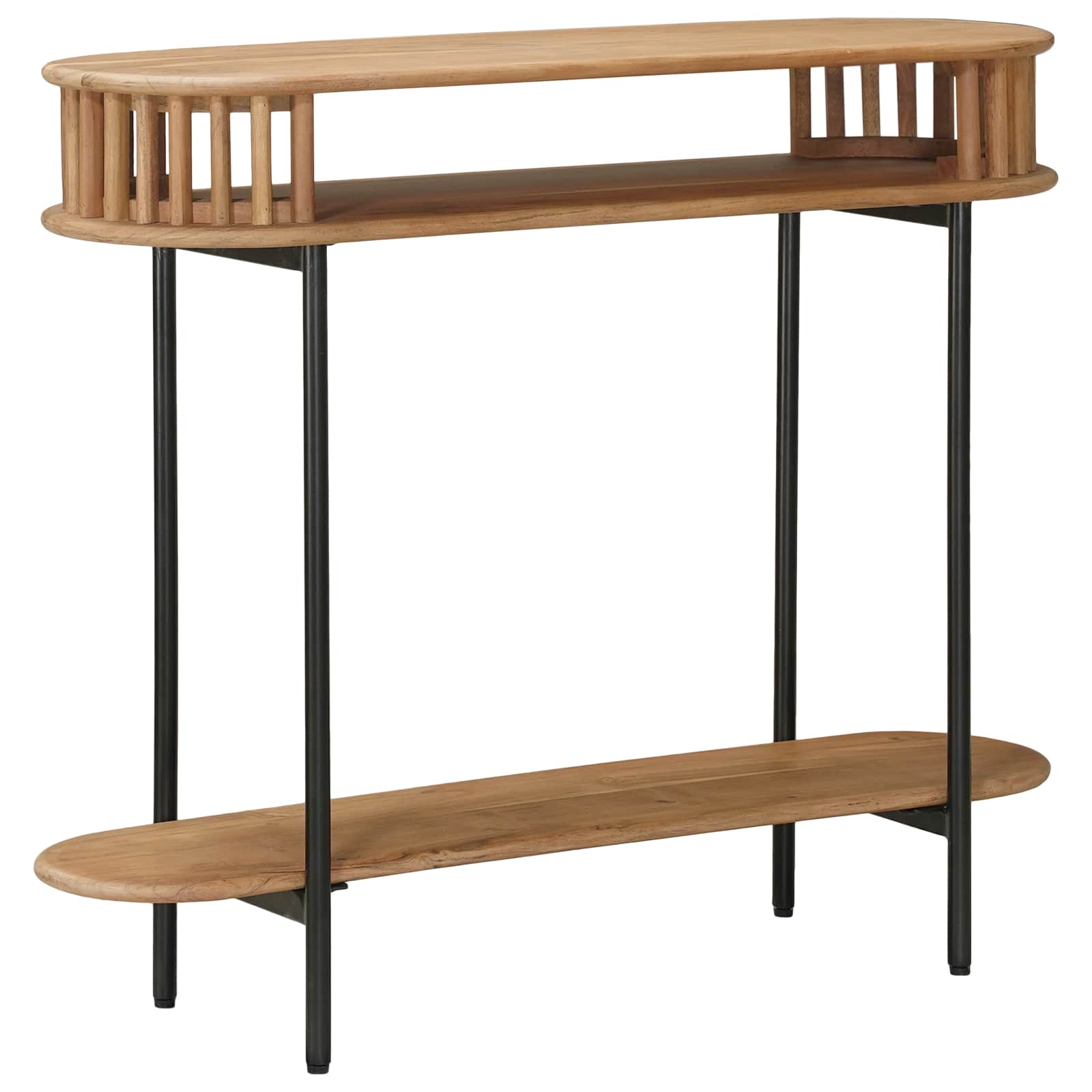 Hantverksmässig sluttabell Teakbrun 90 x 30 x 75 cm
