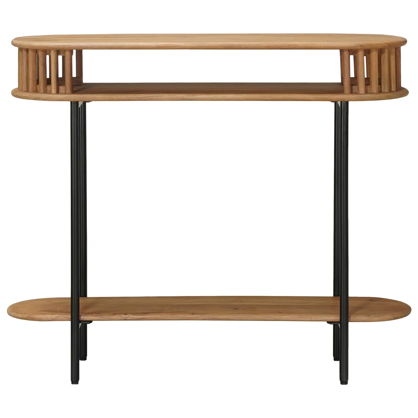 Hantverksmässig sluttabell Teakbrun 90 x 30 x 75 cm