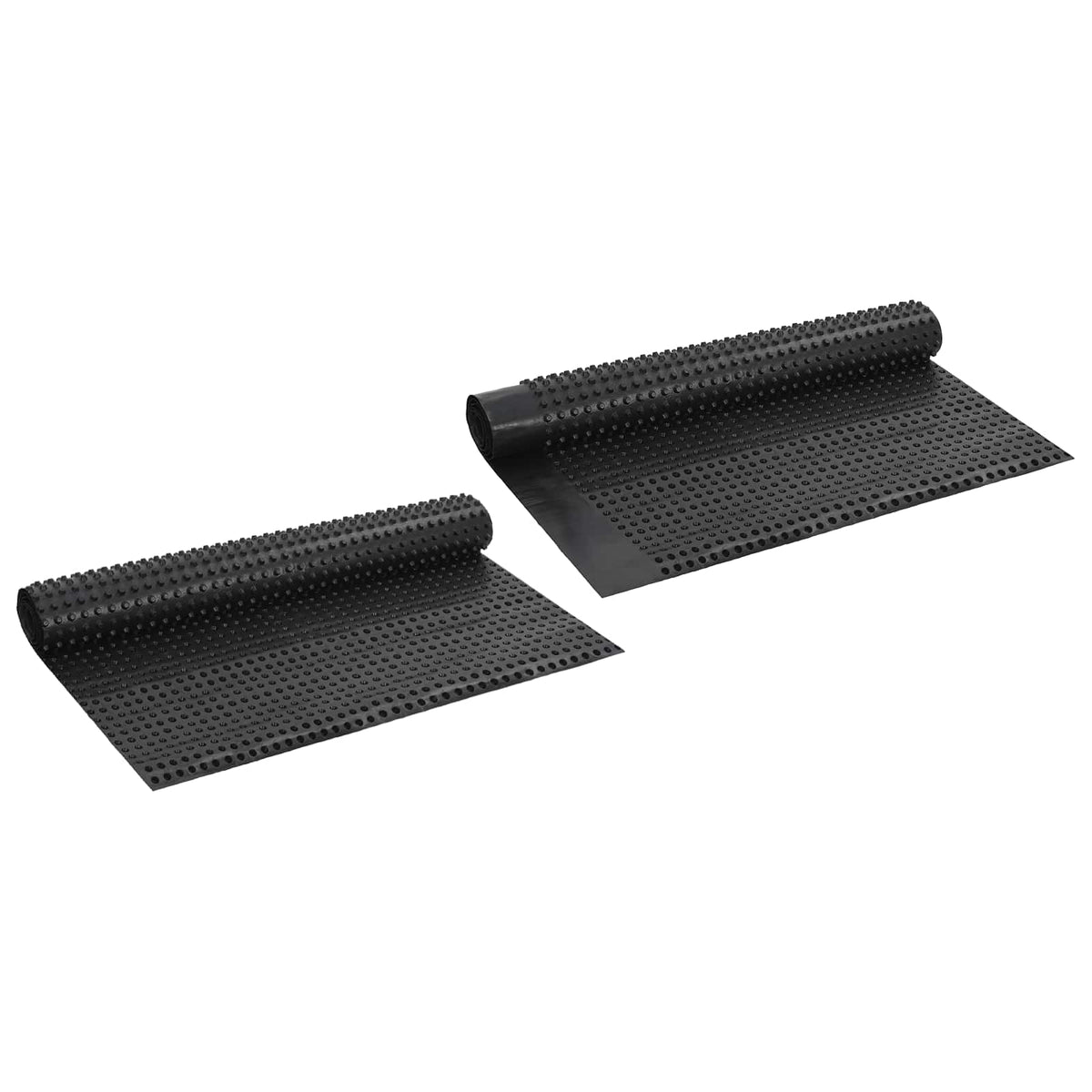Prickig Avvattningsskiva 2 st Svart 1 x 20 m HDPE
