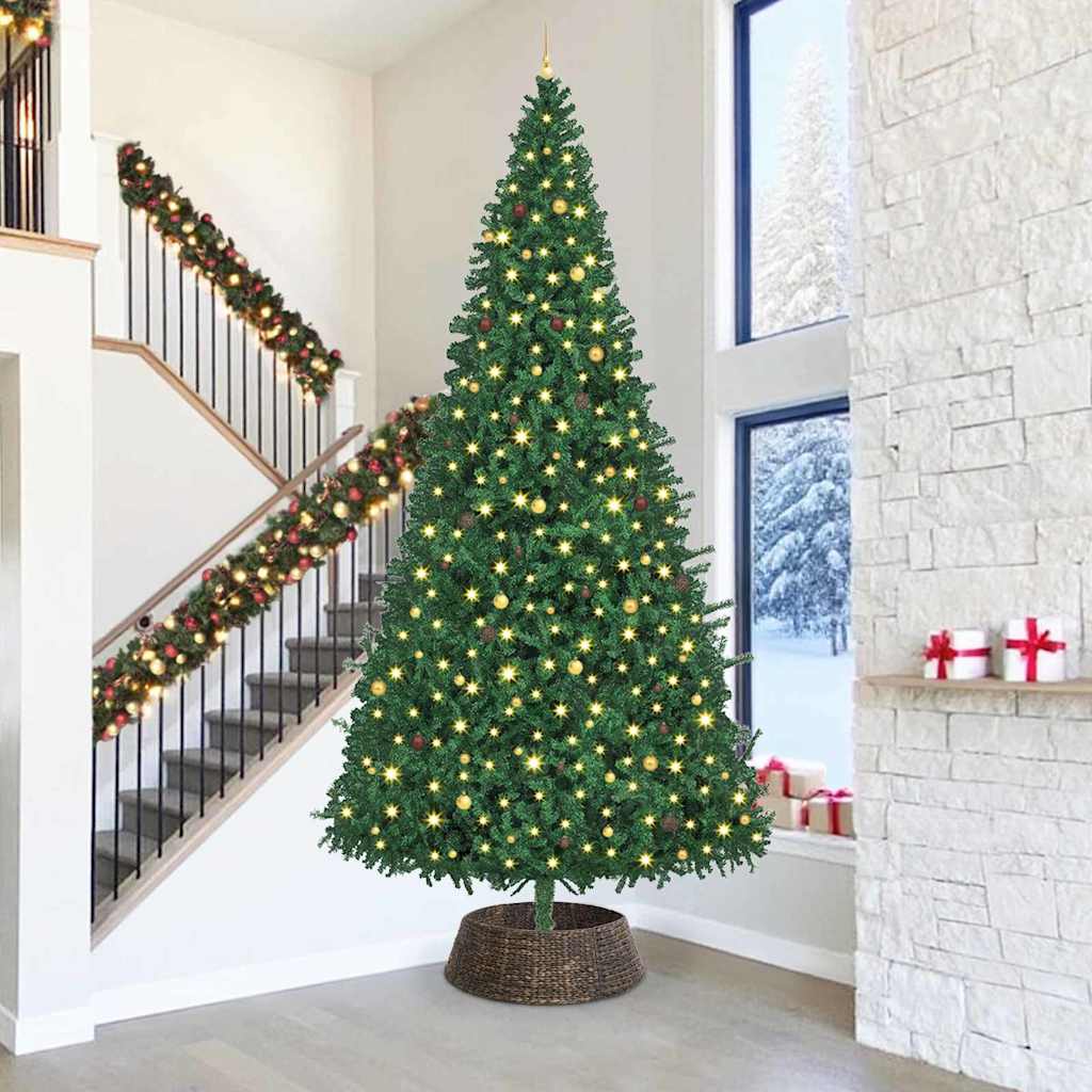 Julträdskrage Svart 90 x 90 x 28 cm Vattenhyacint