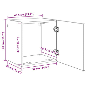 TV Vägg Enheter 4 pcs Artisan Ek Konstruerat trä