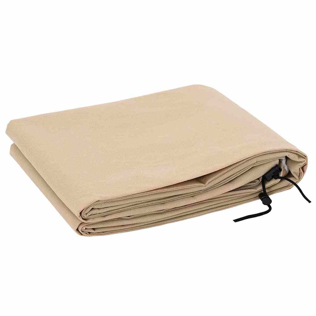 Frostskydd för växtfleeceöverdrag 5 st Beige 1,55 x 1,55 m