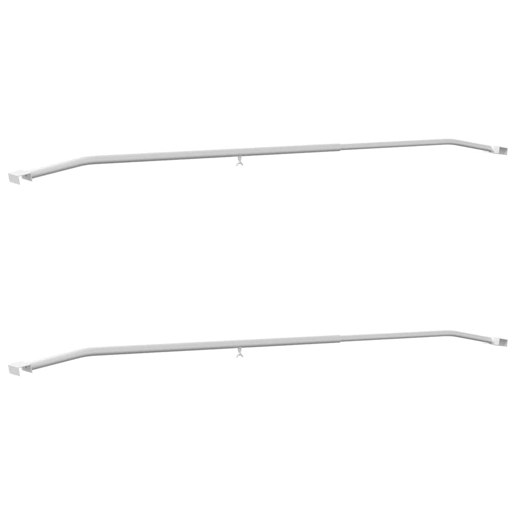Tarpaulinbracket för släp 2 Silver 136-218 cm Aluminium