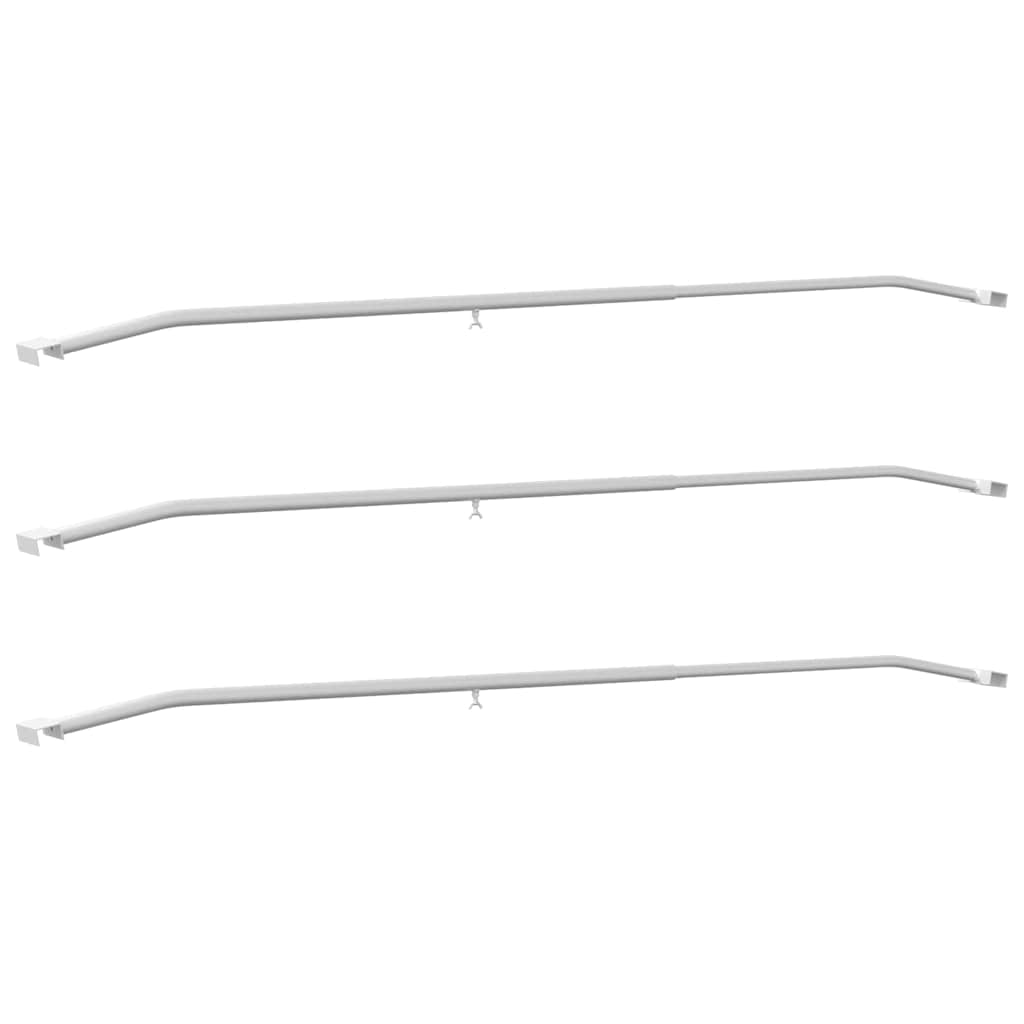 Tarpaulinbracket för släp 3 Silver 136-218 cm Aluminium