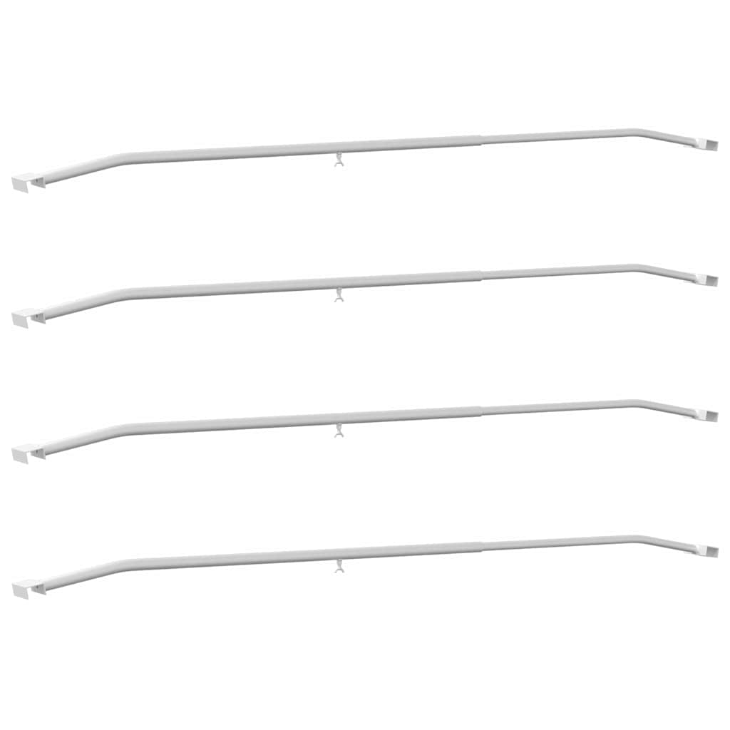 Tarpaulinbracket för släp 4 Silver 136-218 cm Aluminium