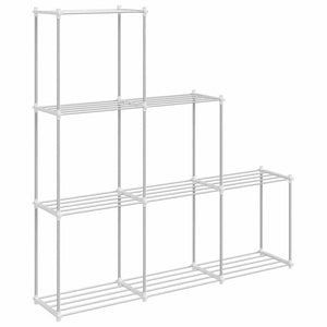 Förvaringshylla med hylla Vit 43 x 27 x 90 cm Aluminium