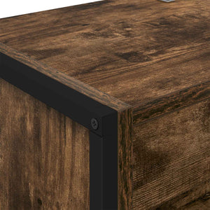 Bokskåp 2 pcs Rökek 80 x 30 x 155 cm Konstruerat trä