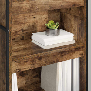 Bokskåp 2 pcs Rökek 80 x 30 x 155 cm Konstruerat trä