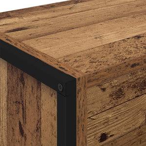 Bokskåp 2 pcs Gammalt trä 80 x 30 x 155 cm Konstruerat trä