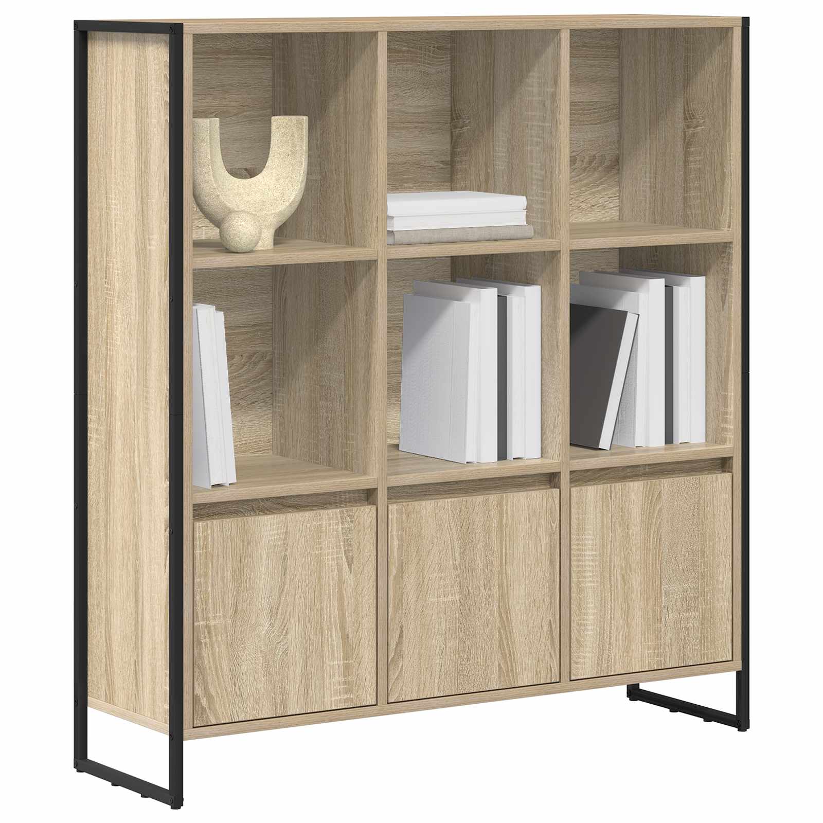 Bokskåp 99,5 x 30 x 108 cm Konstruerat trä Sonoma
