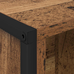 Bokskåp 2 pcs Gammalt trä 99,5 x 30 x 108,5 cm Konstruerat trä