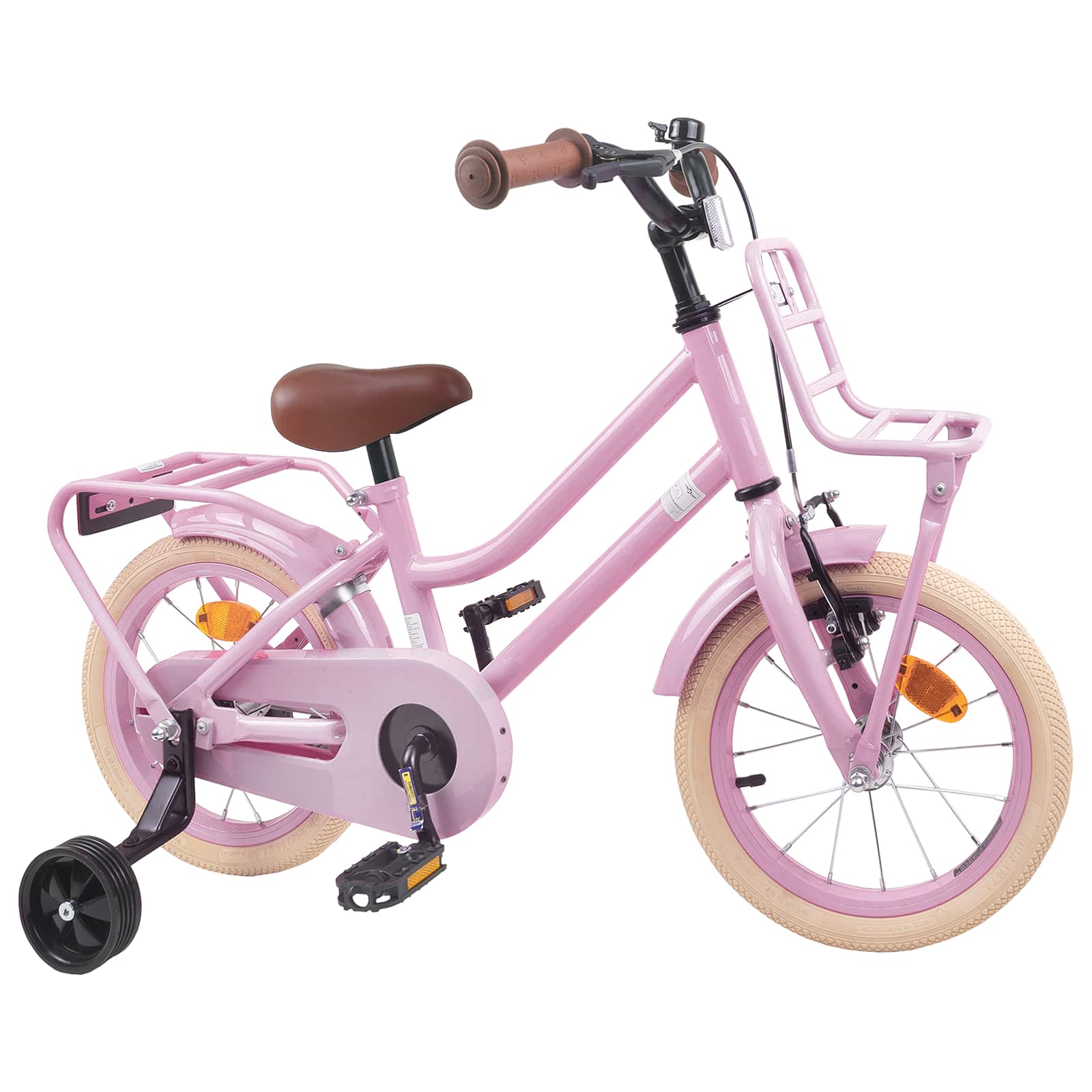 Barncykel 14 Tum från 3-5 år gammal Ljusrosa