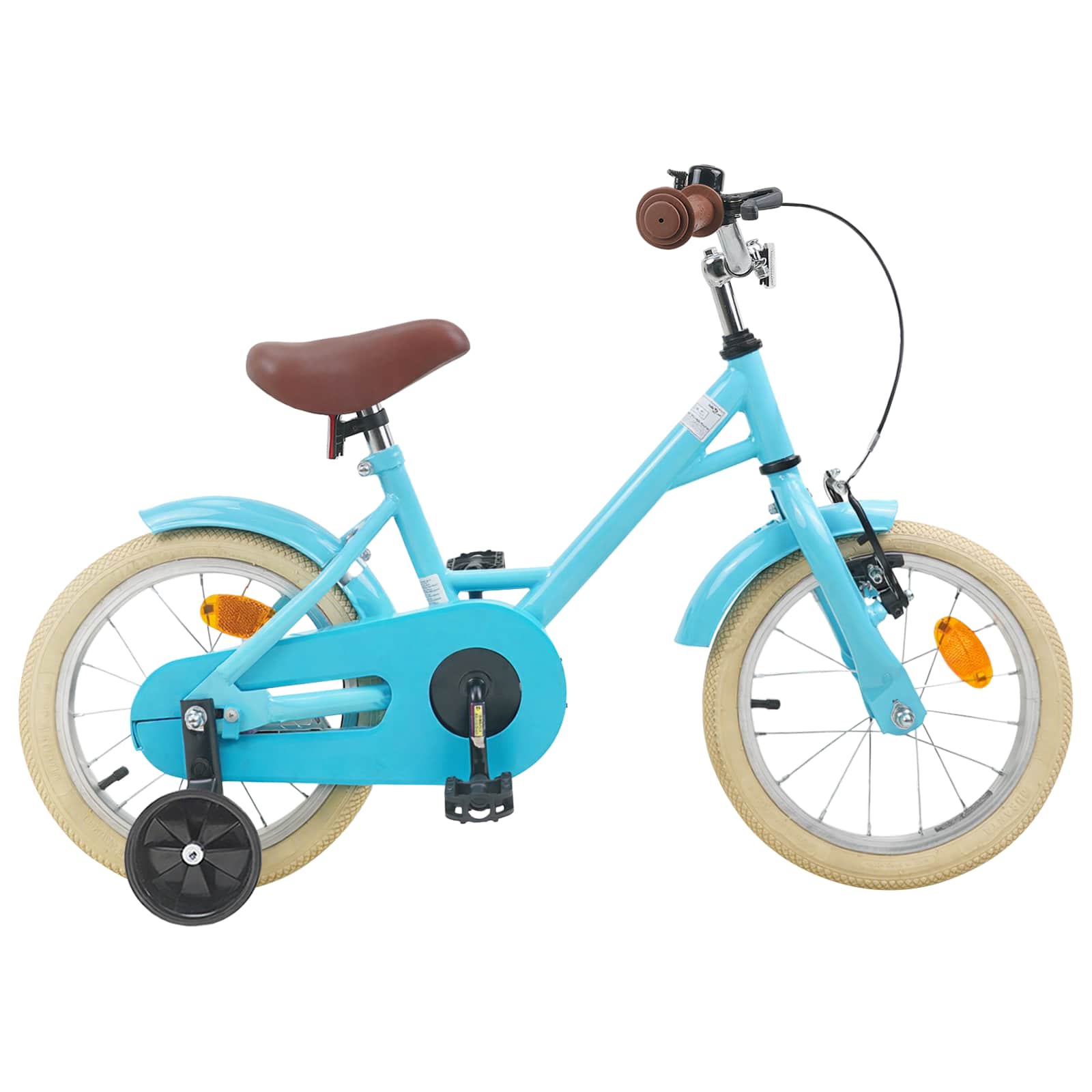 Barncykel 16 Tum för 4-6 år gamla Ljusblå