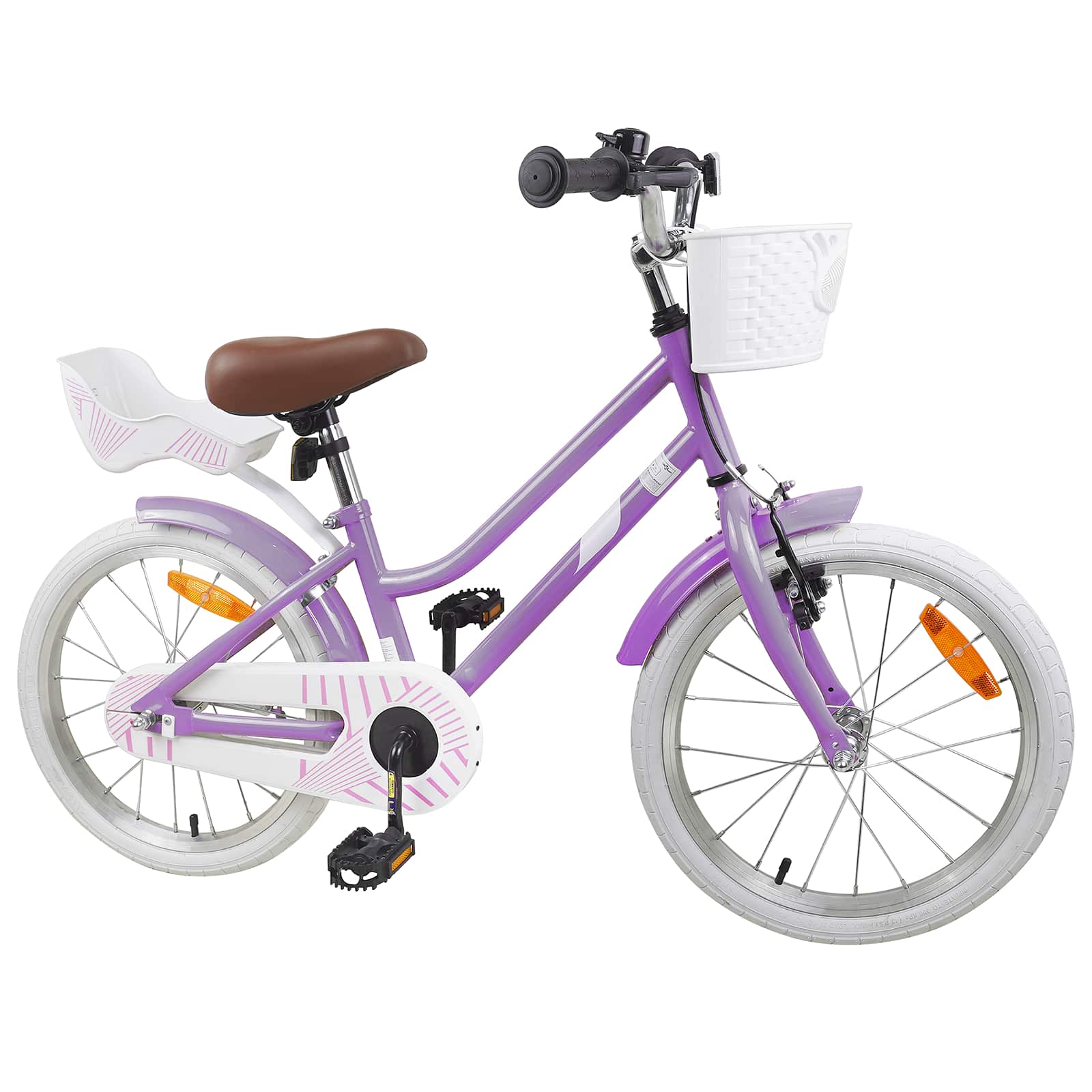 Barncykel 18 Tum för 5-7 år gamla Lila
