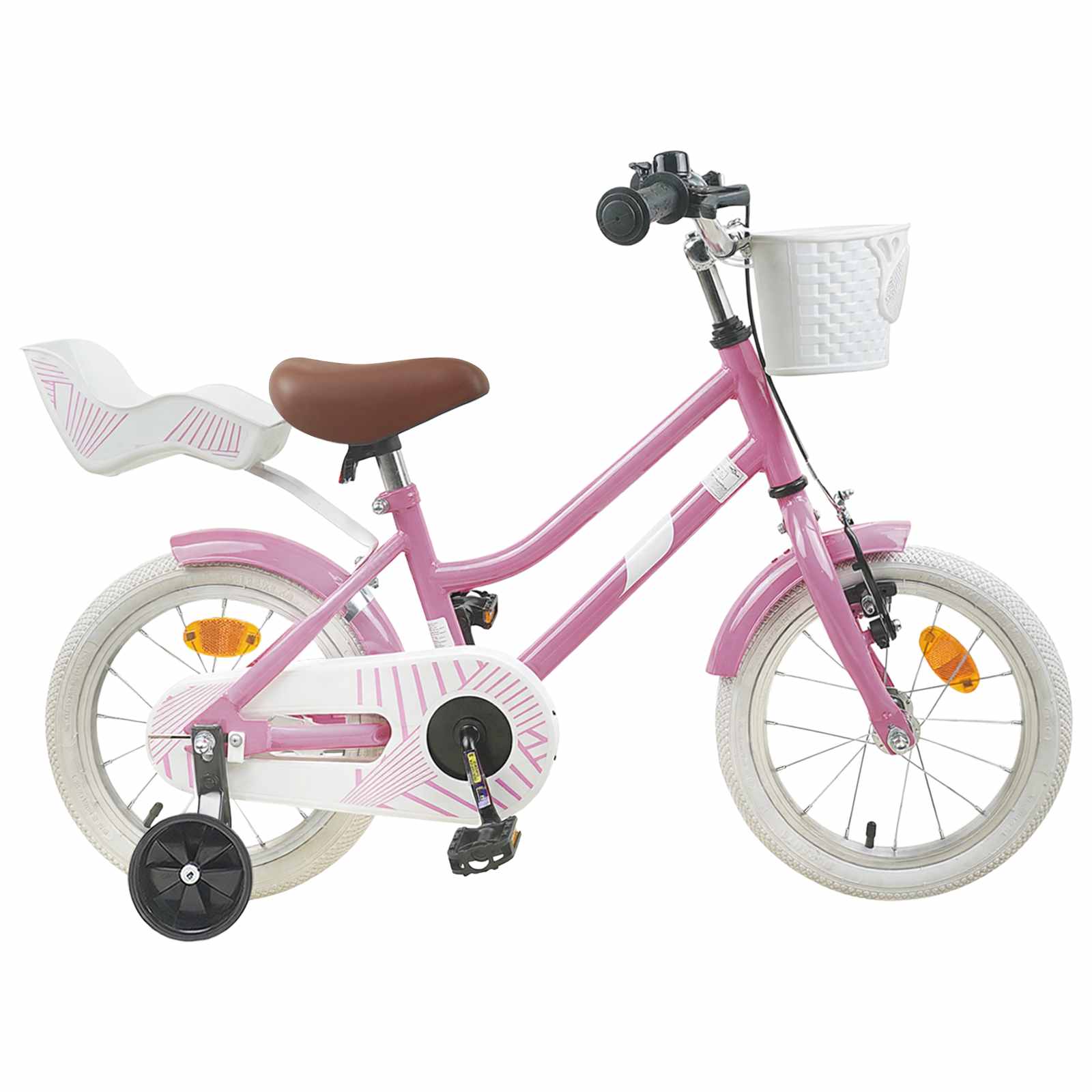 Barncykel 14 Tum från 3-5 år gammal Ljusrosa