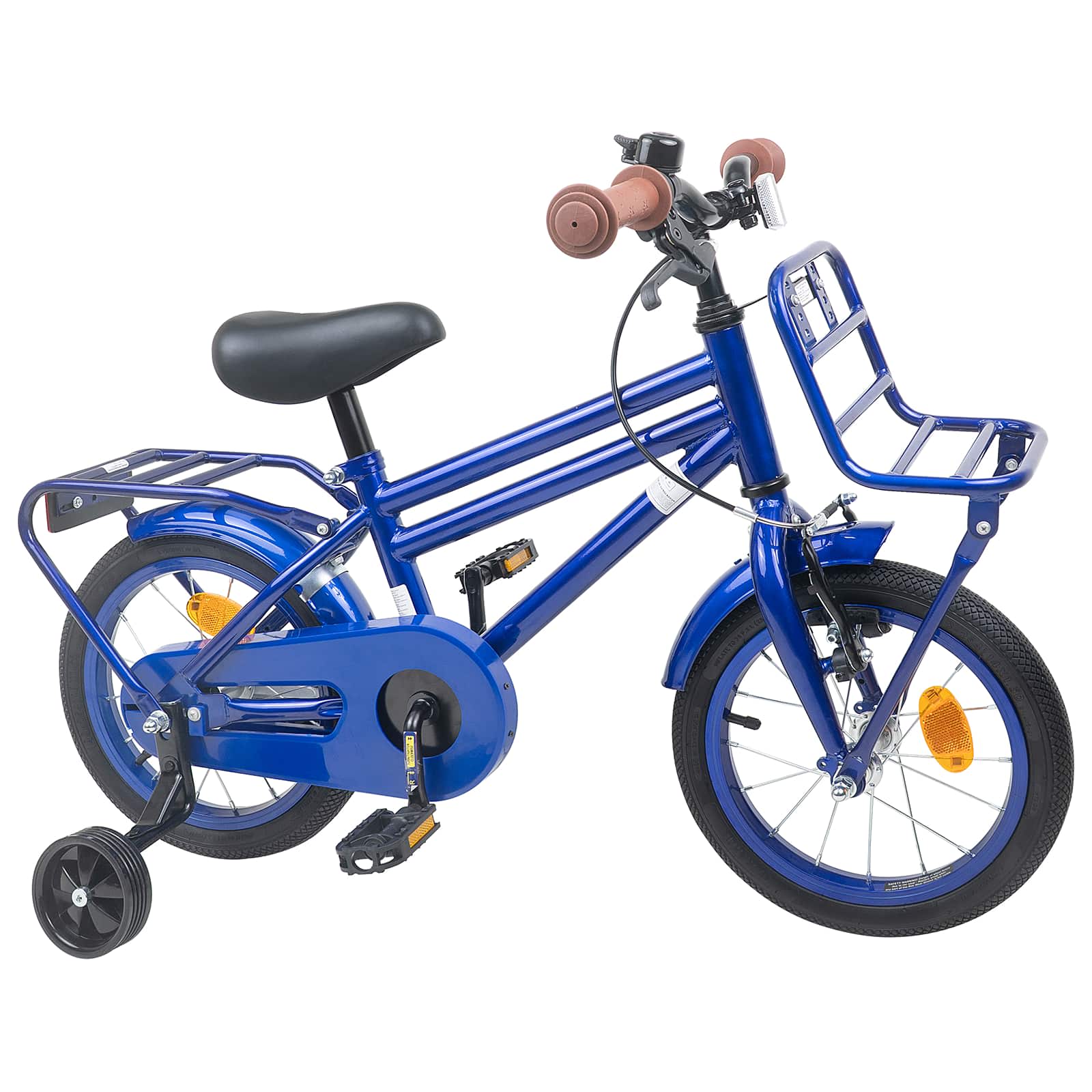 Barncykel 14 Tum från 3-5 år gammal Mörkblå