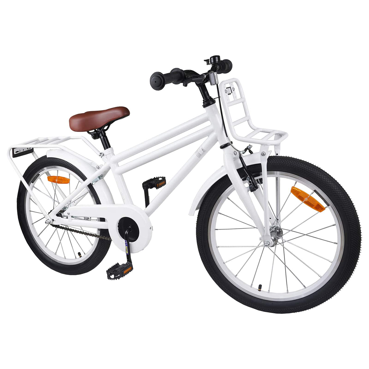 Barncykel 20 Tum för 6-11 år gamla Vit