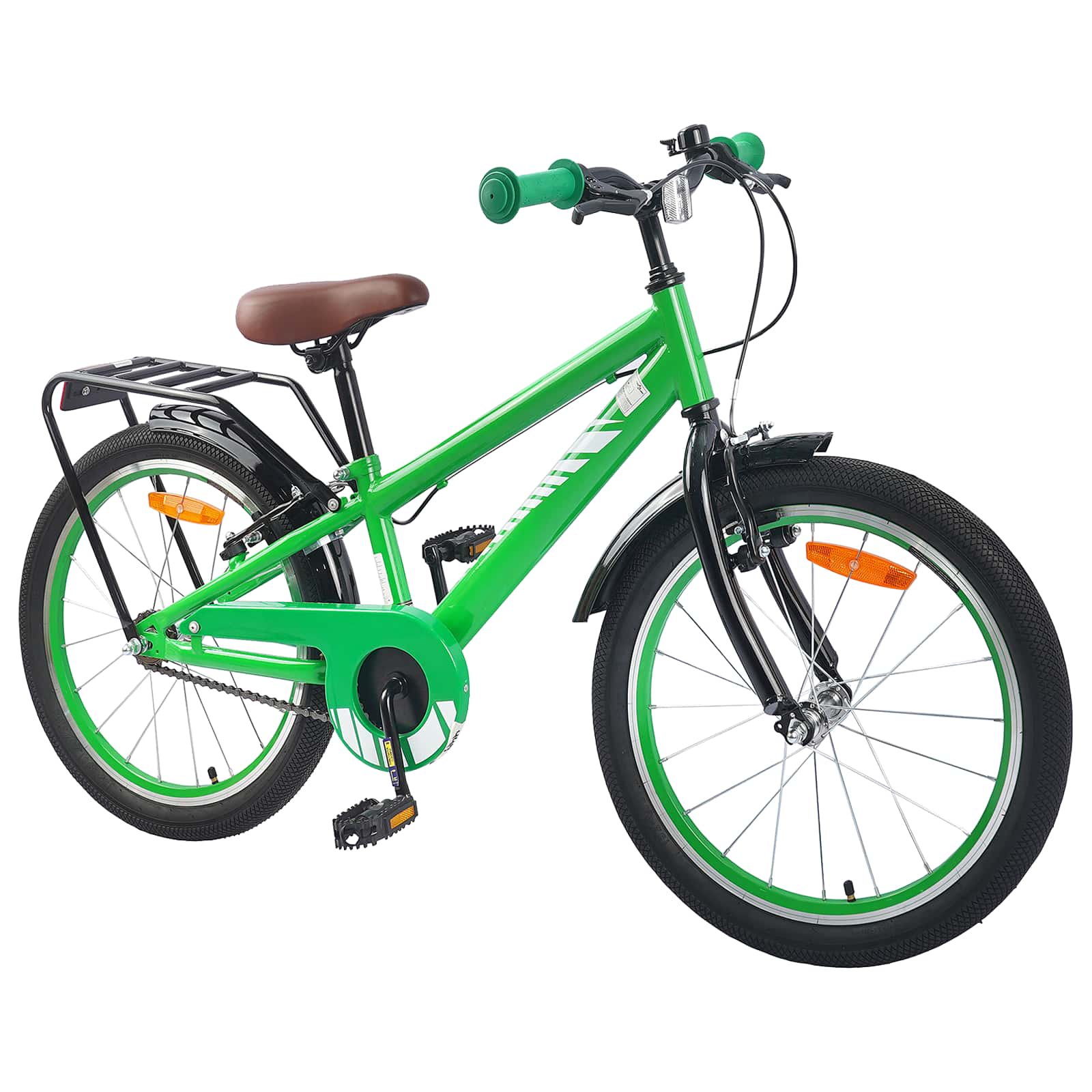 Barncykel 18 Tum för 5-7 år gamla Grön