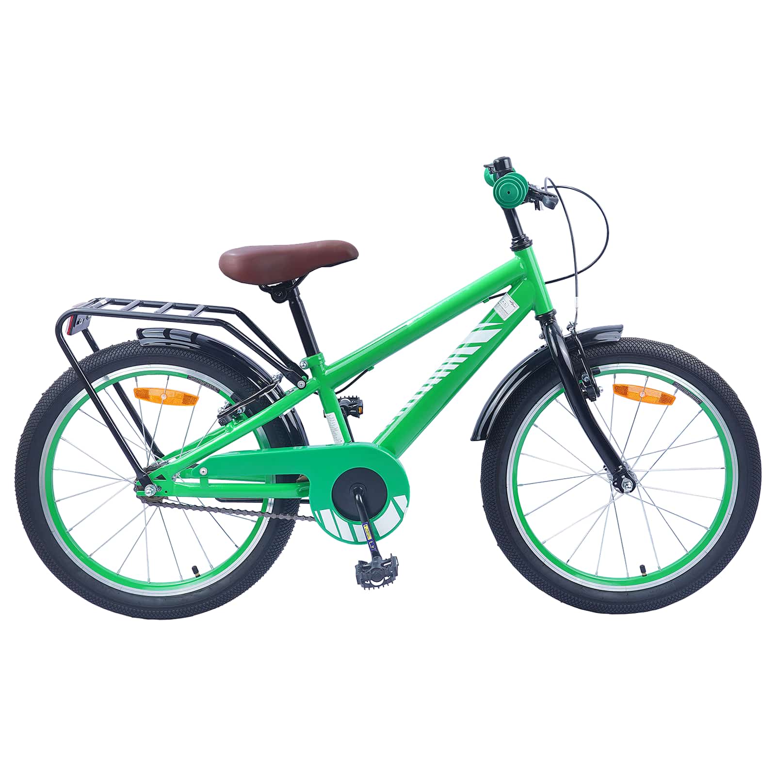 Barncykel 18 Tum för 5-7 år gamla Grön
