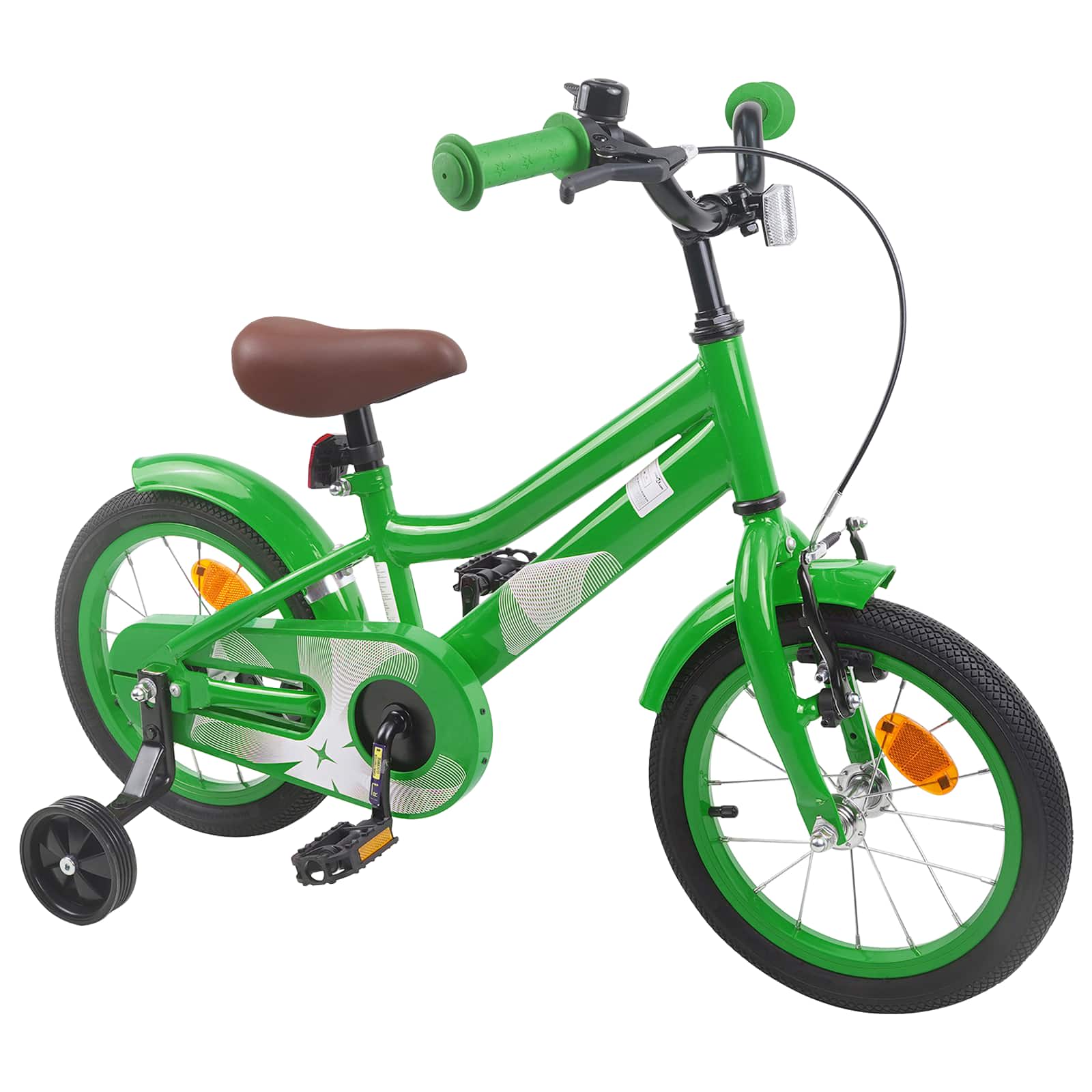 Barncykel 14 Tum från 3-5 år gammal Grön