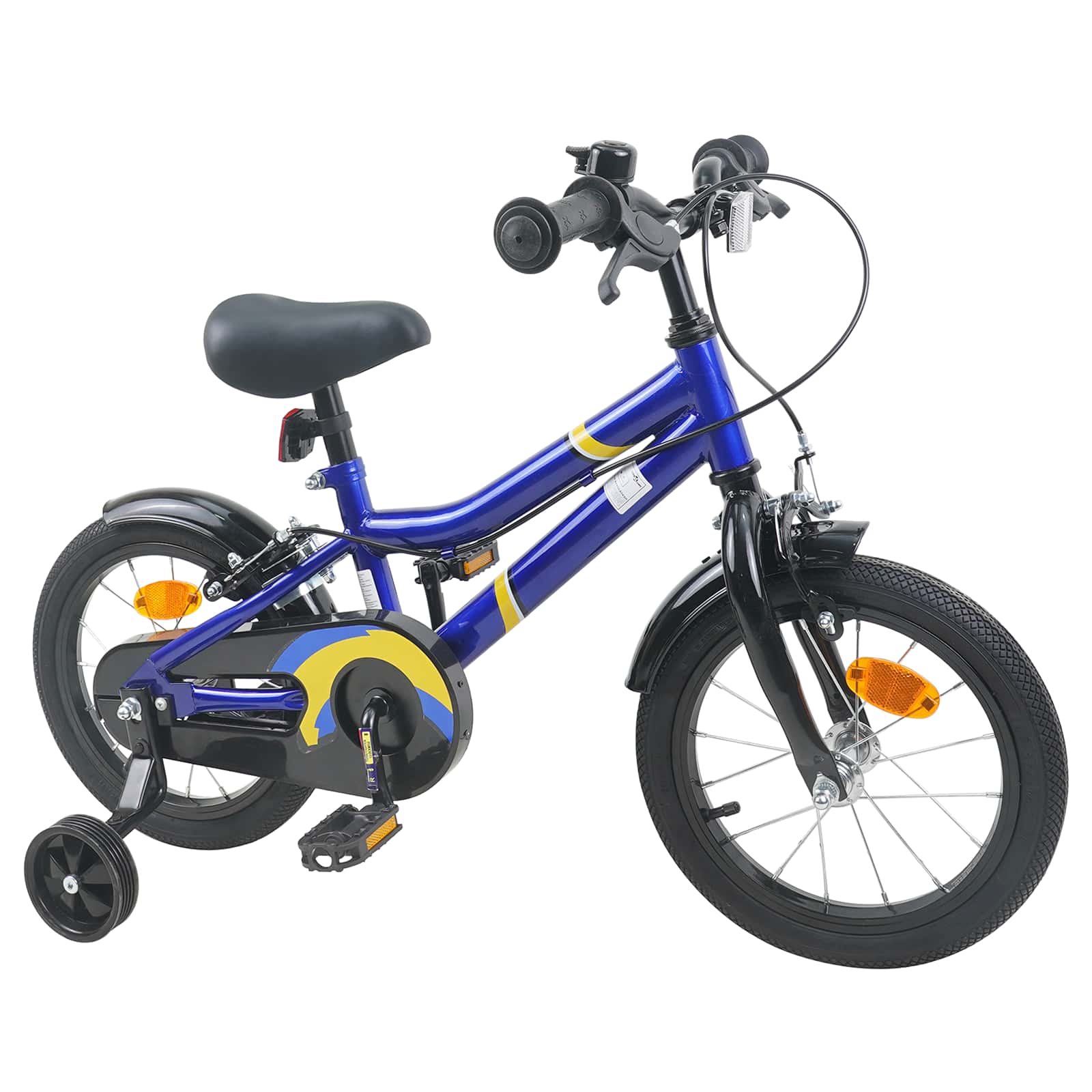 Barncykel 14 Tum från 3-5 år gammal Blå vit
