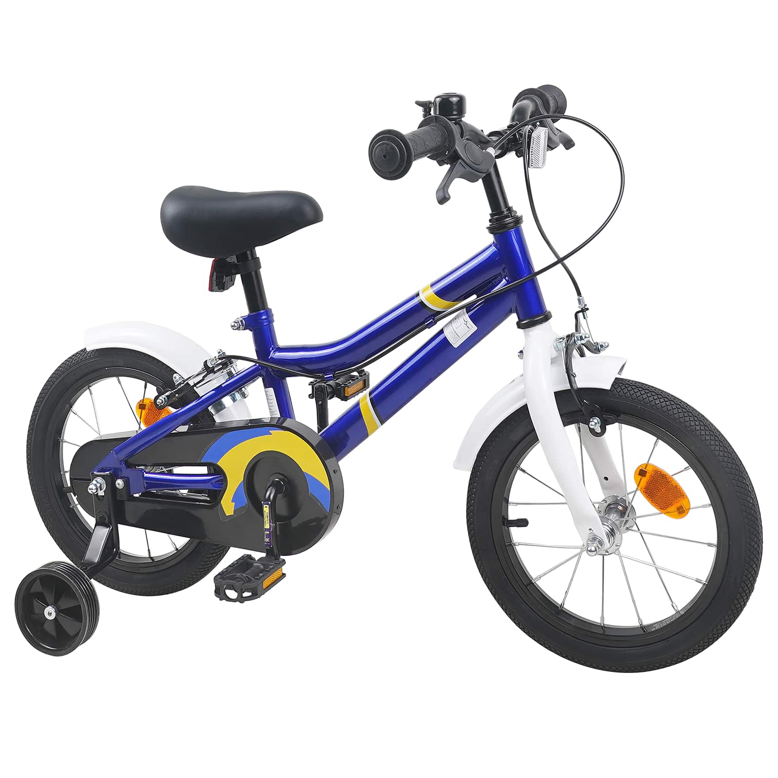 Barncykel 14 Tum från 3-5 år gammal Blå vit