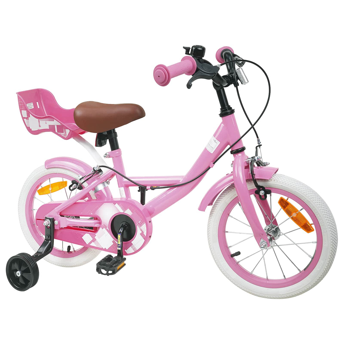 Barncykel 16 Tum för 4-6 år gamla Ljusrosa
