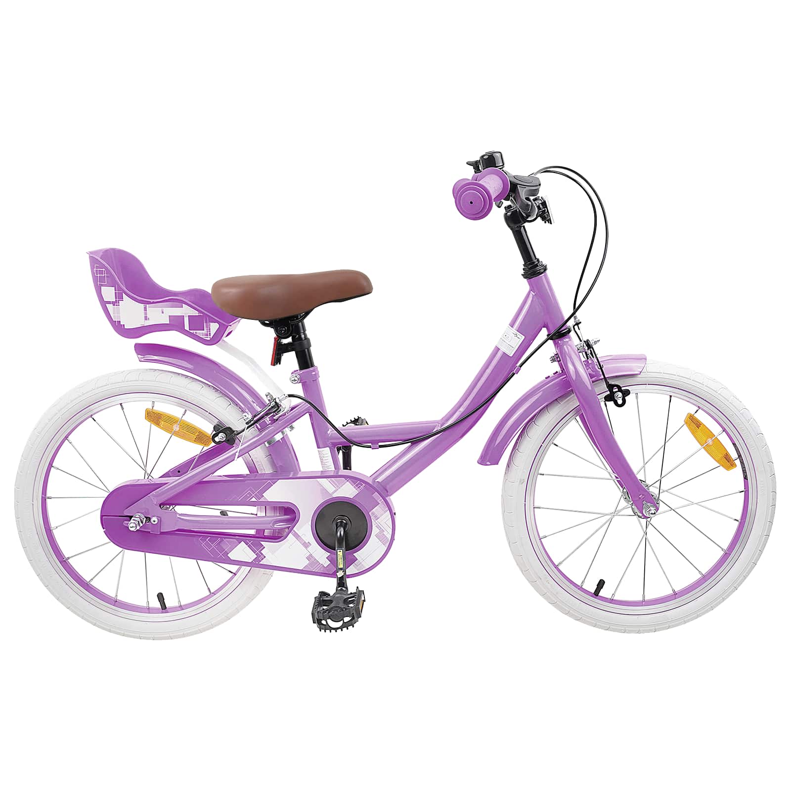 Barncykel 18 Tum för 5-7 år gamla Lila
