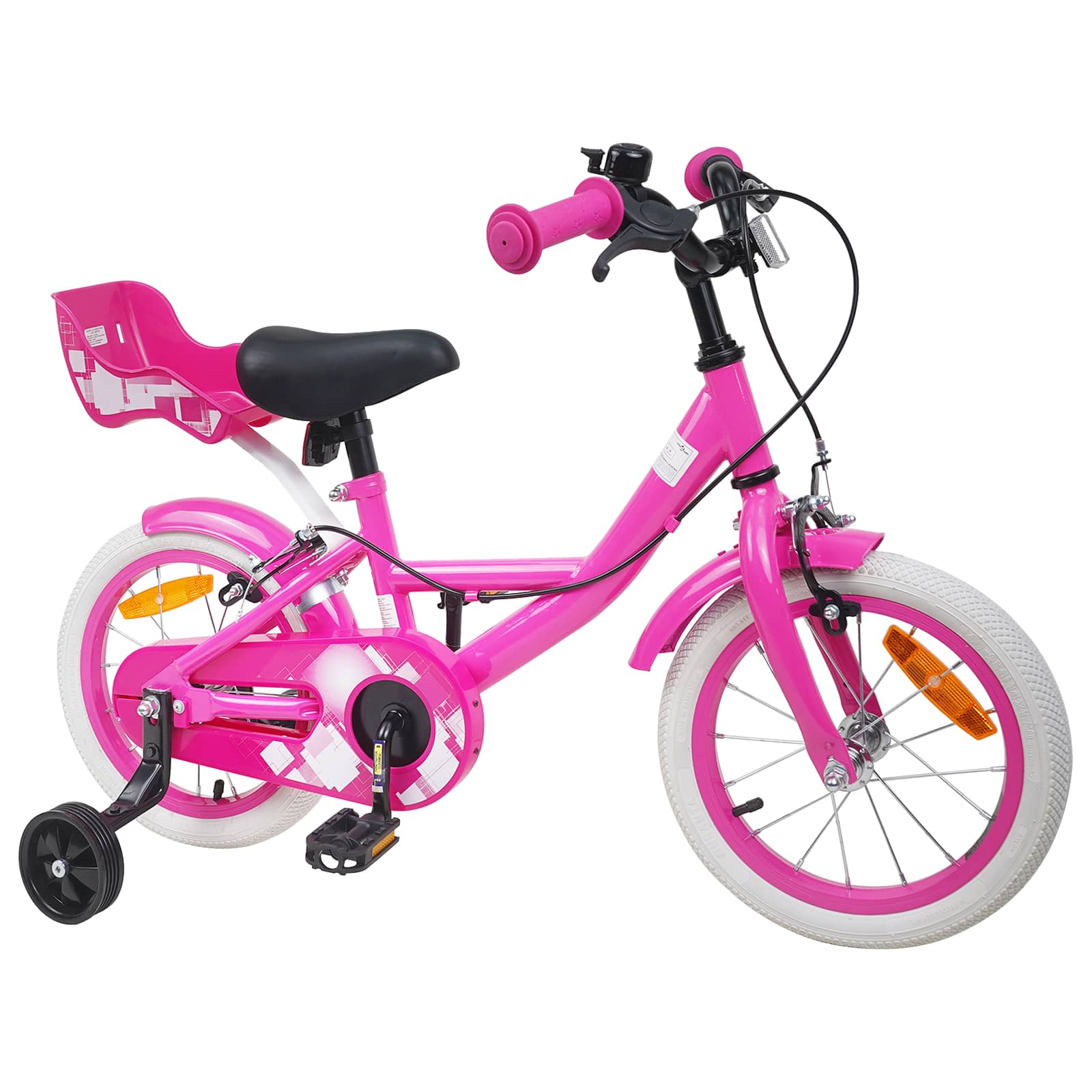 Barncykel 12 Tum för 2-4 åringar Rosa