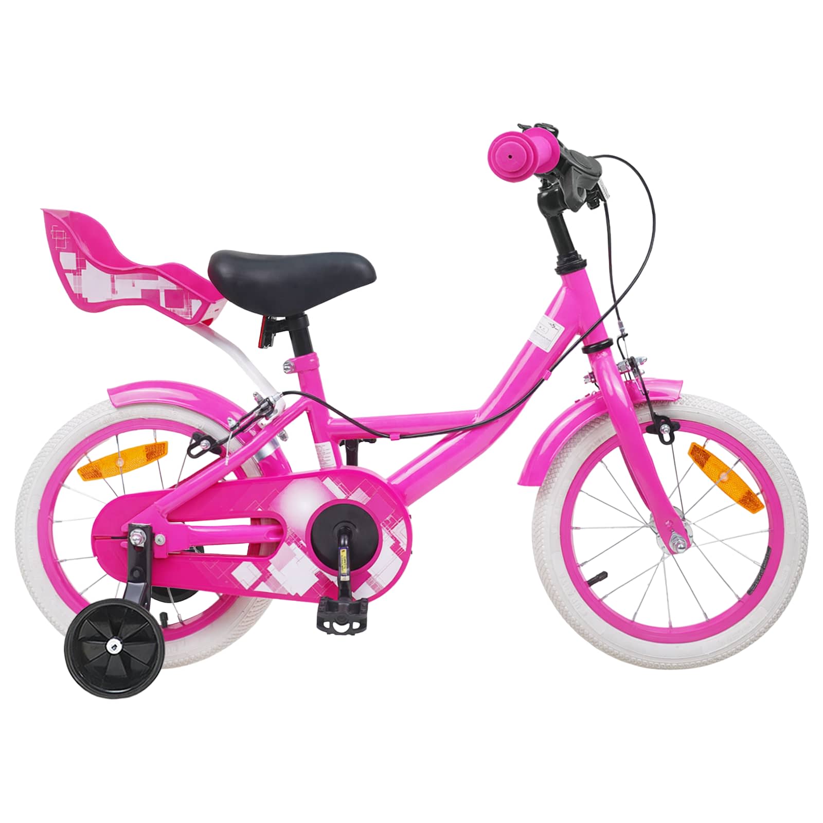 Barncykel 16 Tum för 4-6 år gamla Rosa