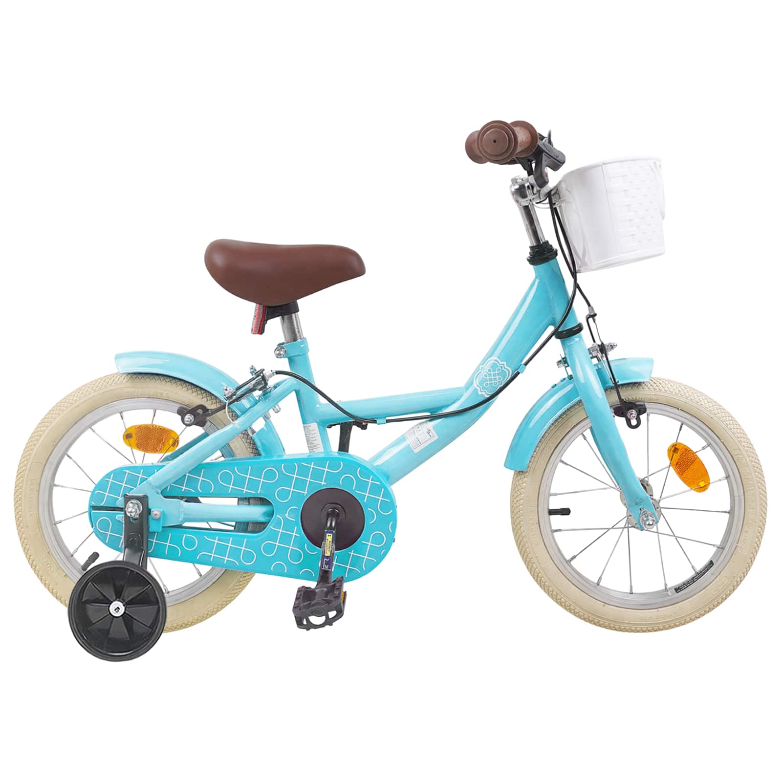 Barncykel 16 Tum för 4-6 år gamla Ljusblå
