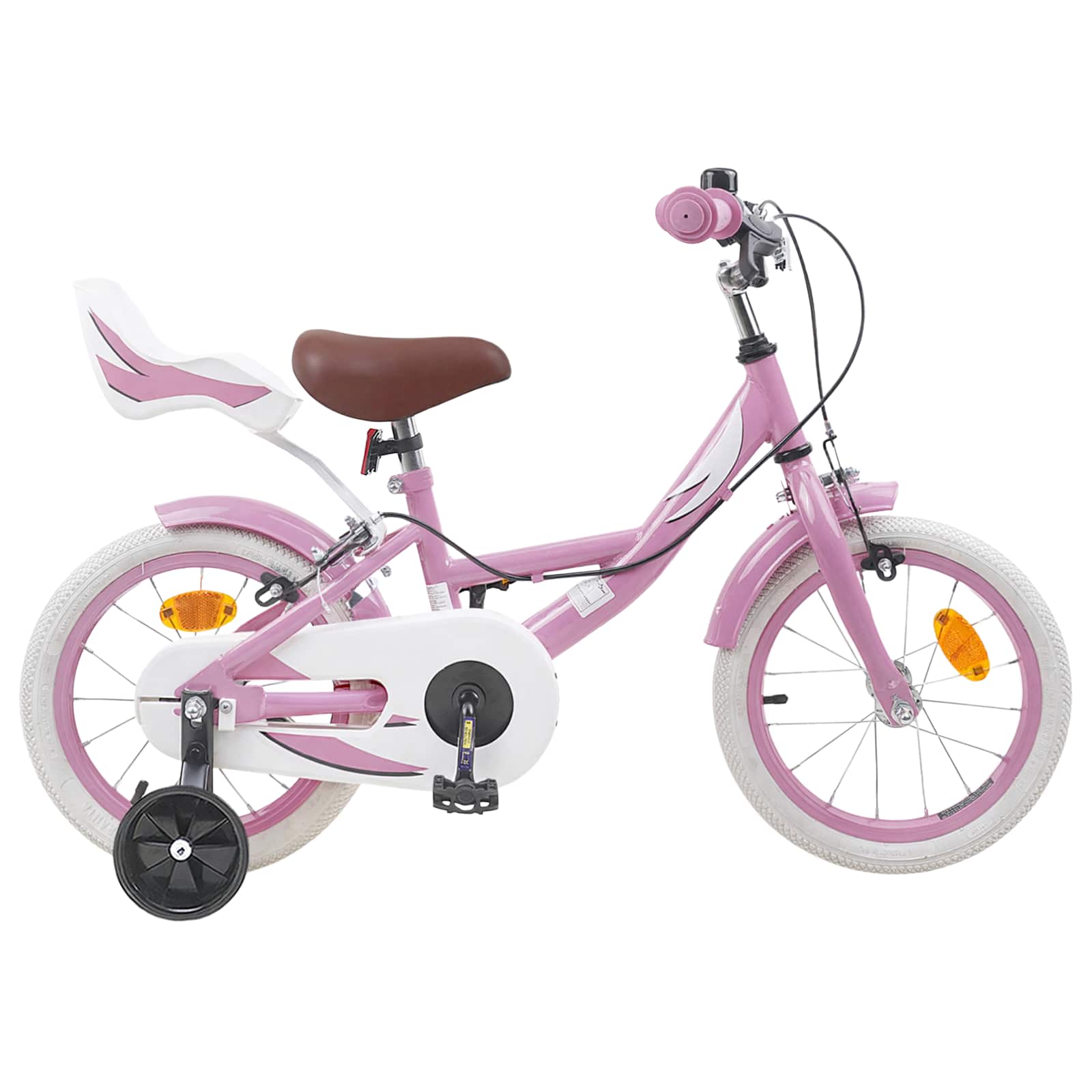 Barncykel 16 Tum för 4-6 år gamla Ljusrosa