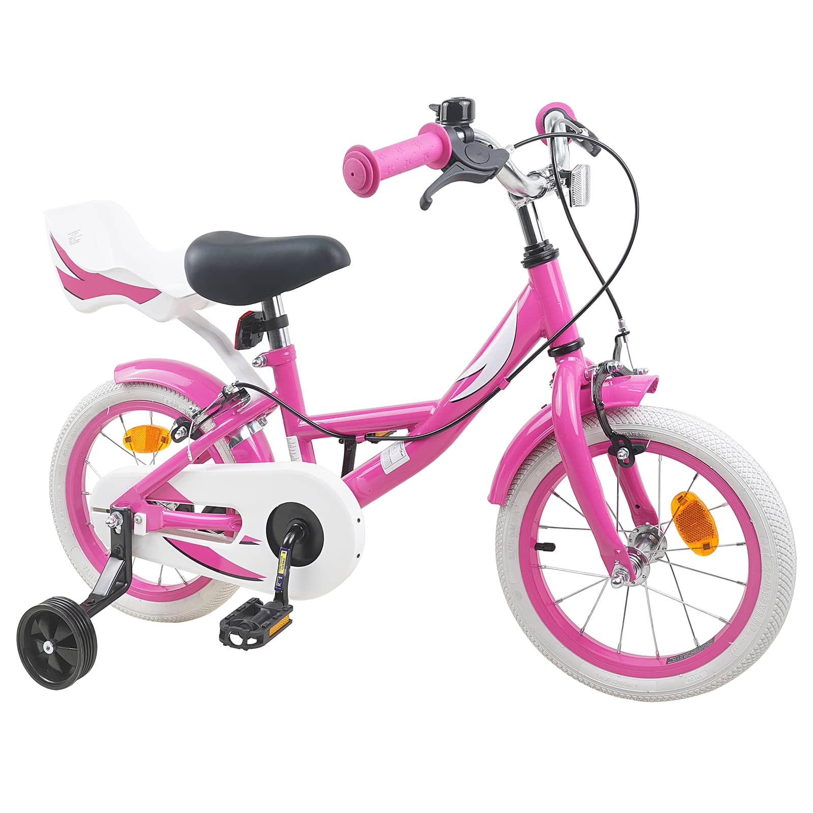 Barncykel 16 Tum för 4-6 år gamla Rosa
