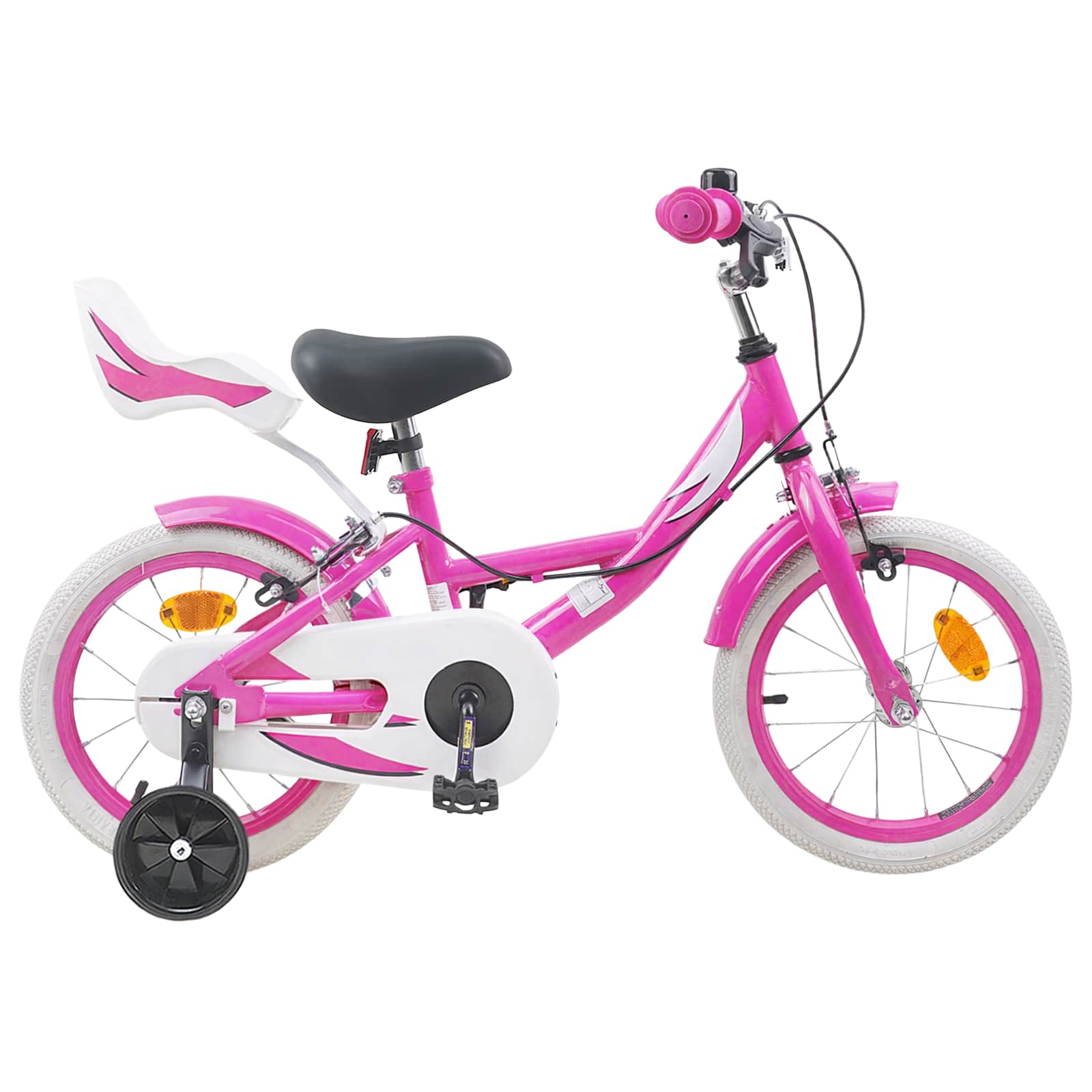 Barncykel 16 Tum för 4-6 år gamla Rosa