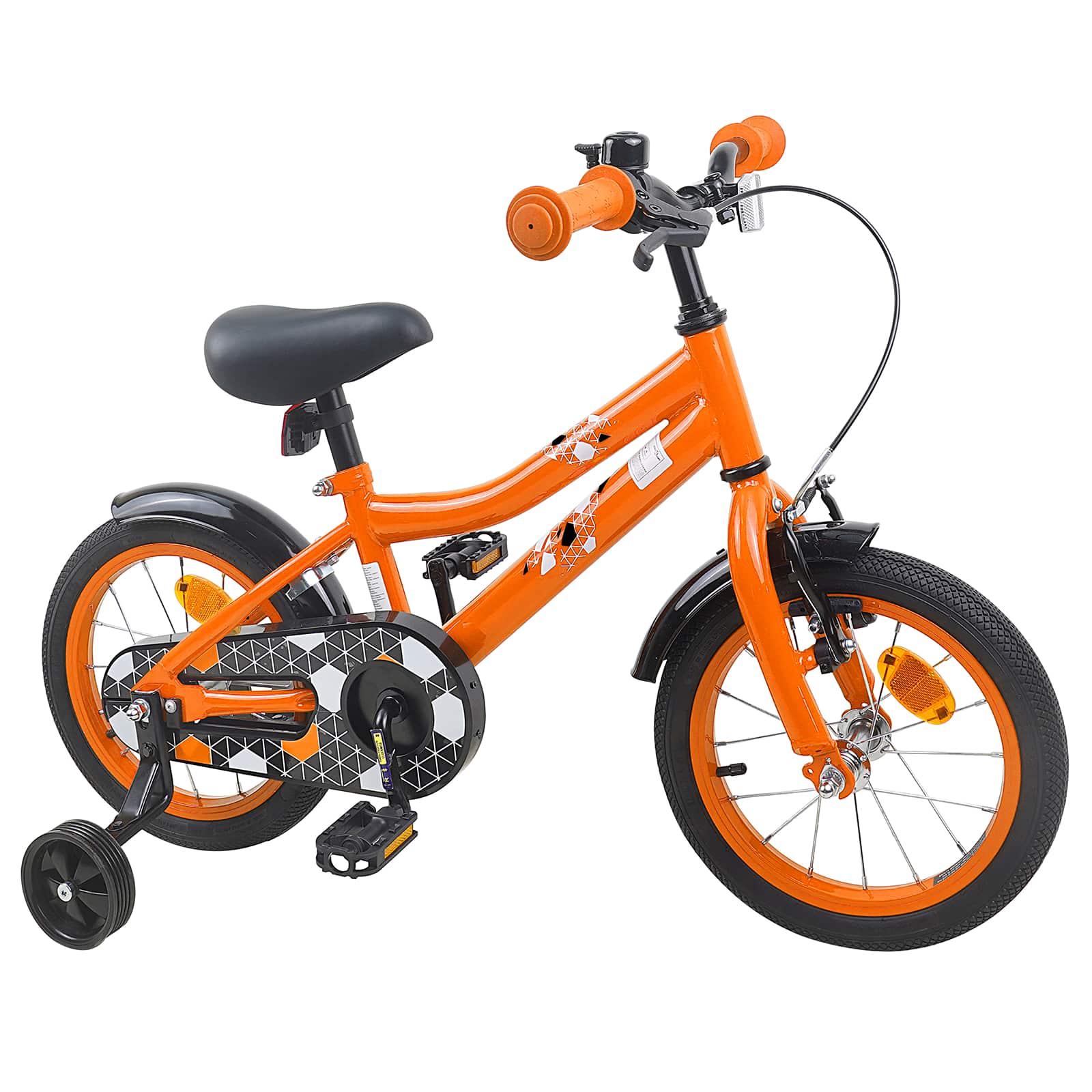 Barncykel 14 Tum från 3-5 år gammal Orange