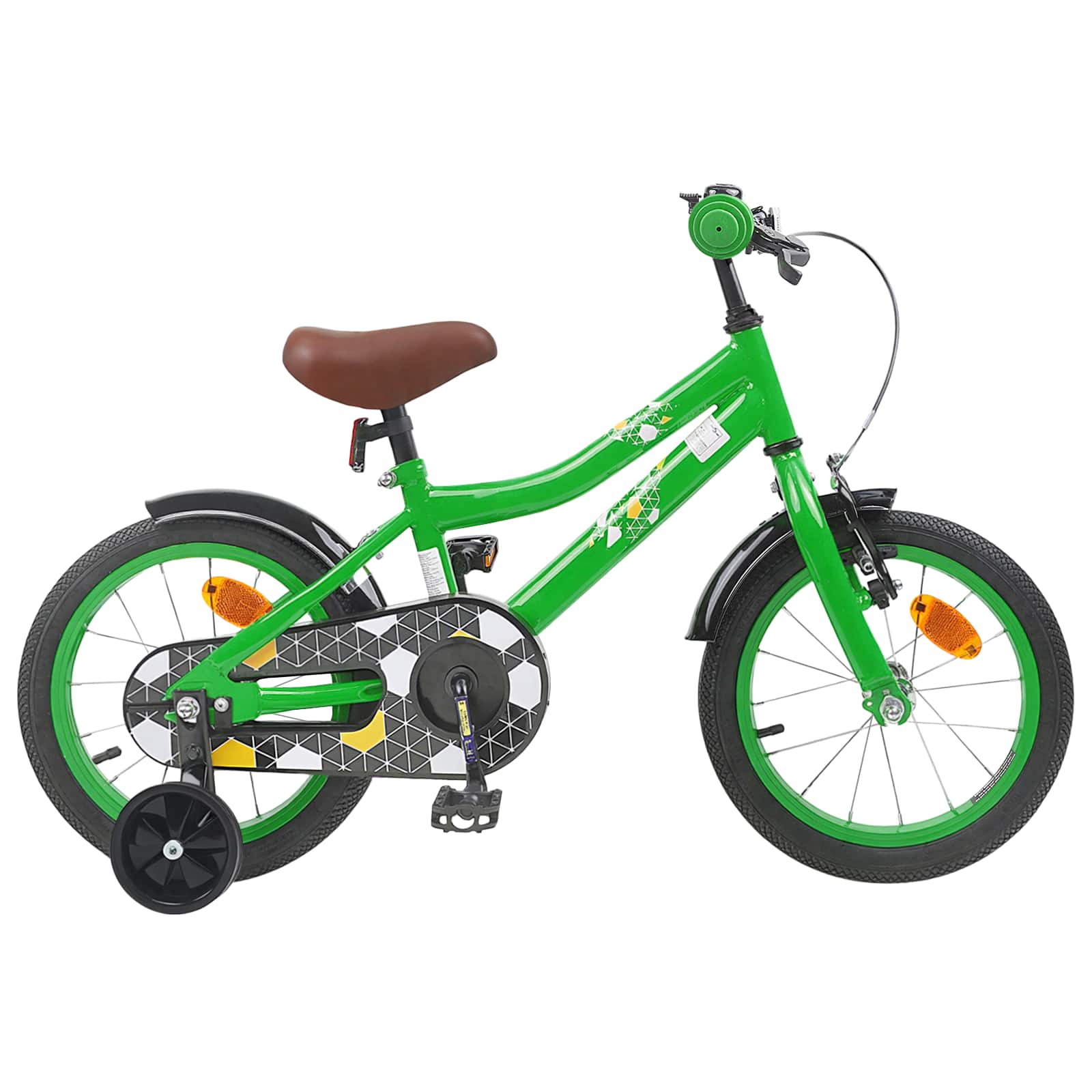 Barncykel 14 Tum från 3-5 år gammal Grön