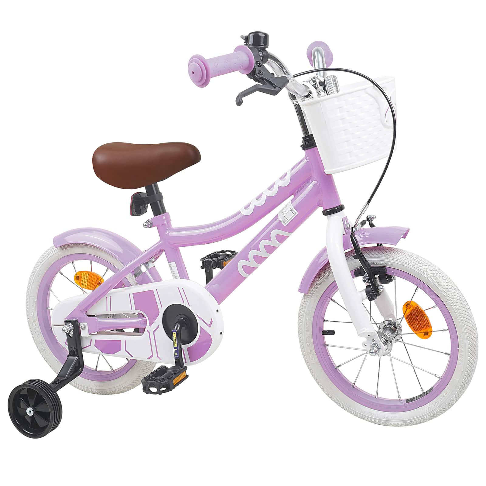Barncykel 16 Tum för 4-6 år gamla Lila