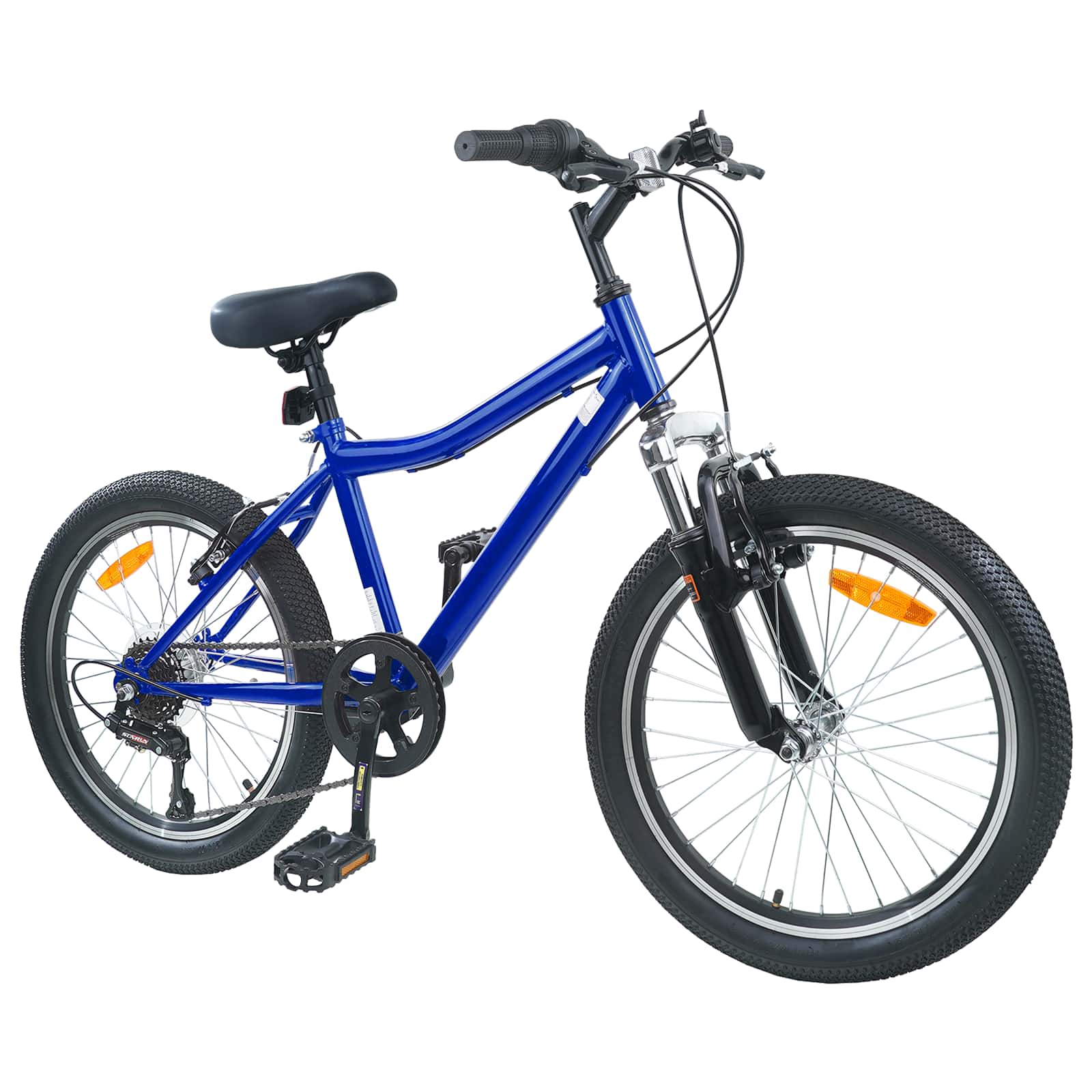 Barncykel 24 Tum 6-Speed för 8-12 år gamla Mörkblå