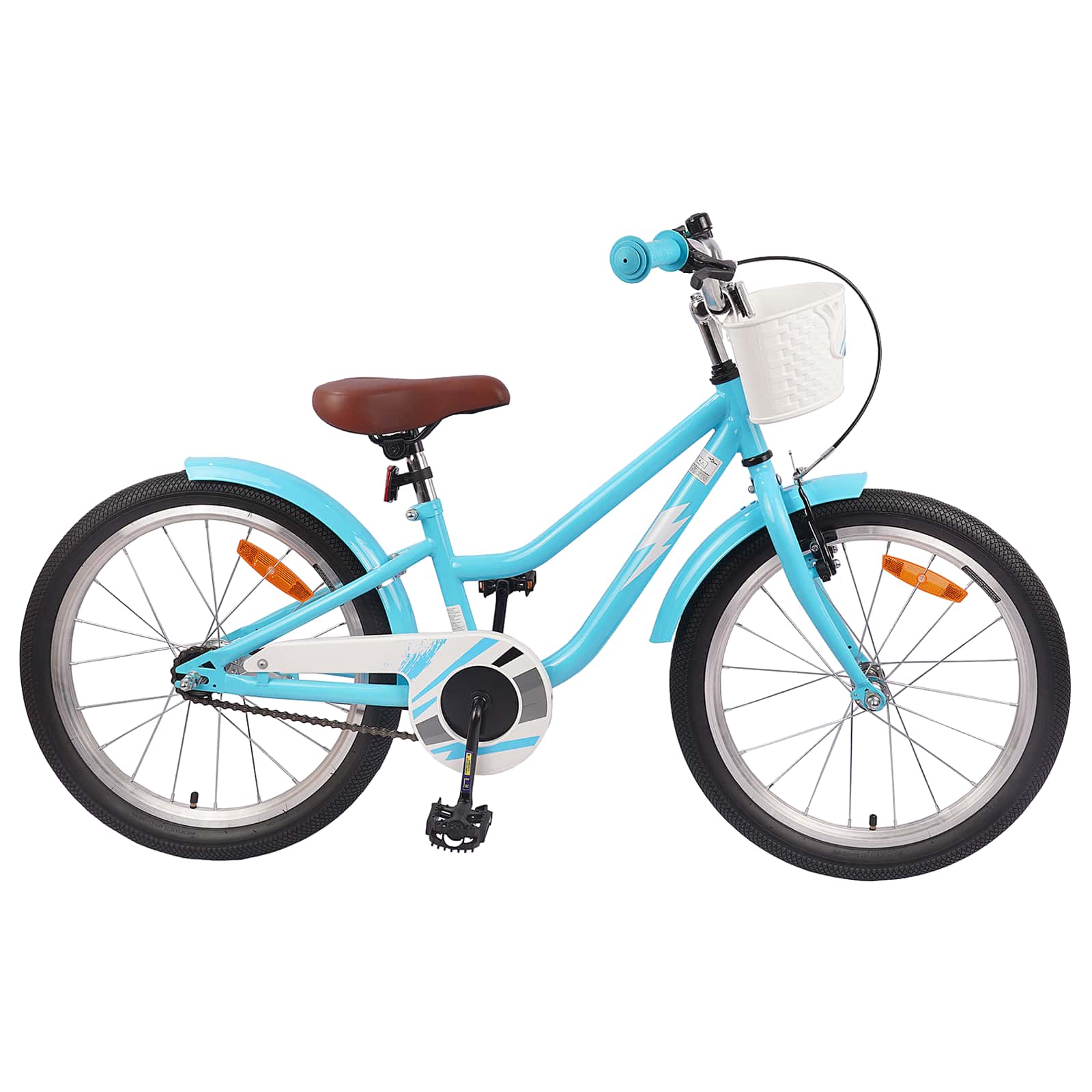 Barncykel 20 Tum för 6-11 år gamla Ljusblå