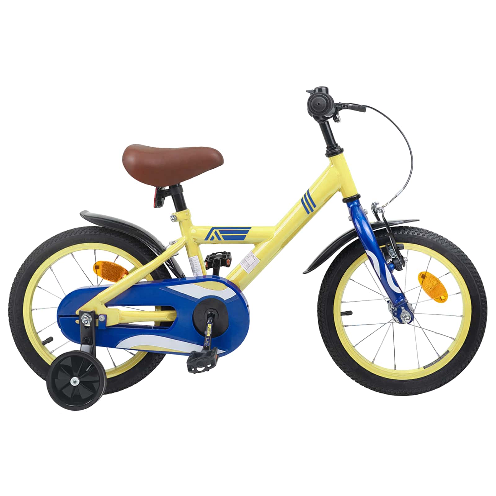 Barncykel 16 Tum för 4-6 år gamla Gul